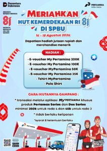 Pertamina Patra Niaga Regional Sumbagut Melalui MyPertamina Berbagi Hadiah Kemerdekaan di 24 SPBU, Semarakkan HUT ke-81 Republik Indonesia